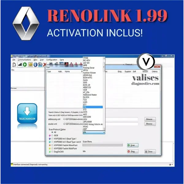 RENOLINK 1.99 LOGITIEL AIRBAG ABS CLÉ IMMO TDB DIRECTION ASSISTÉE