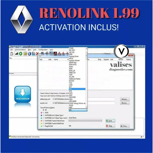 RENOLINK 1.99 LOGITIEL AIRBAG ABS CLÉ IMMO TDB DIRECTION ASSISTÉE