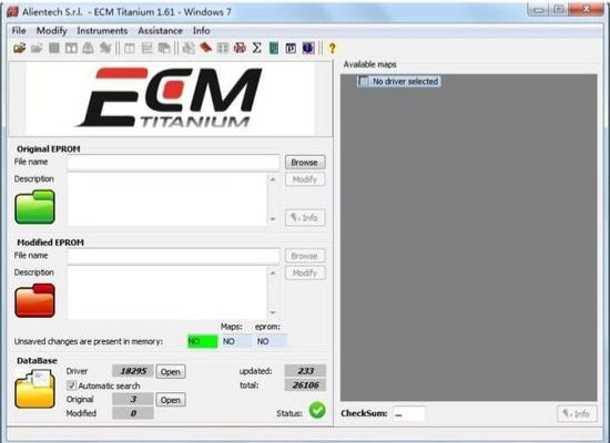 ECM TITANIUM V1.61 Logiciel