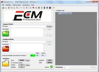 ECM Titanium 1.61 – Modification de cartographie moteur
